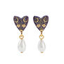 Lunar moth earrings by Fable England
